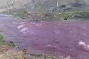 دلیل قرمز شدن آب رودخانه نمچ جیرفت مشخص شد