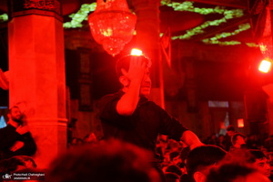 مراسم عزاداری شهادت حضرت فاطمه زهرا (س) در مسجد اعظم قم‎