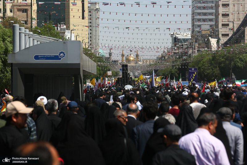 راهپیمایی با شکوه روز قدس در مشهد