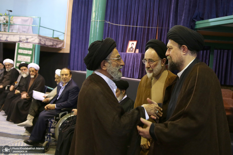 مراسم چهلمین روز در گذشت  آیت الله صانعی در حسینیه جماران  2