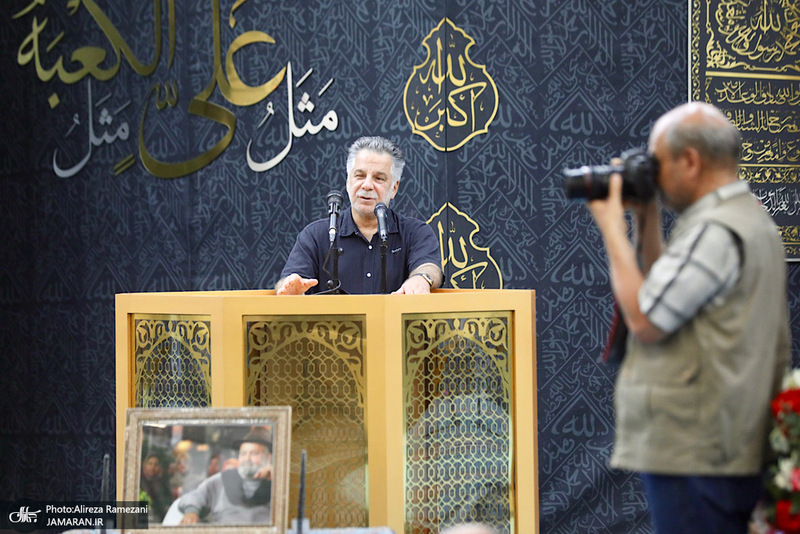 مراسم ختم مرحوم اکبر عبدی در مسجد بلال صدا و سیما