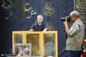 مراسم ختم مرحوم اکبر عبدی در مسجد بلال صدا و سیما
