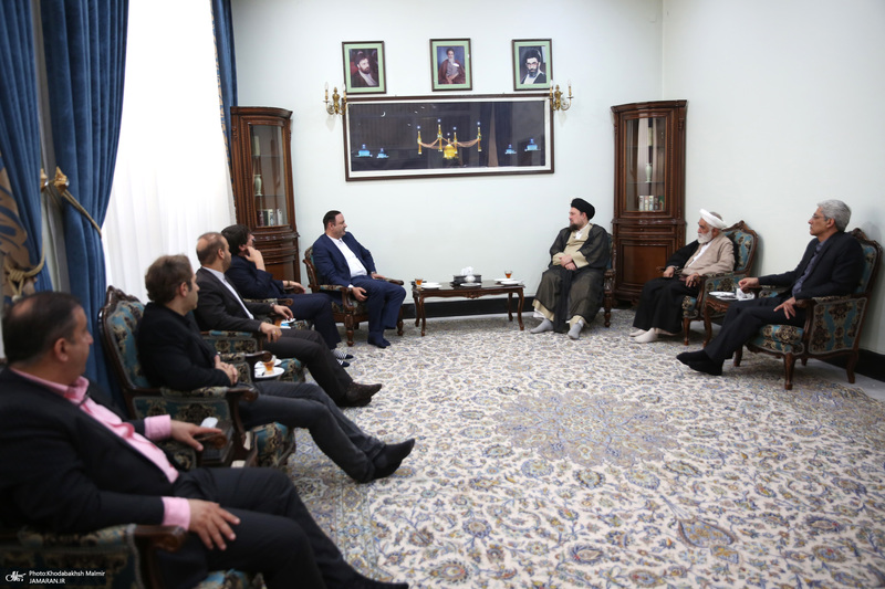 دیدار دبیر شورای عالی مناطق آزاد باسید حسن خمینی
