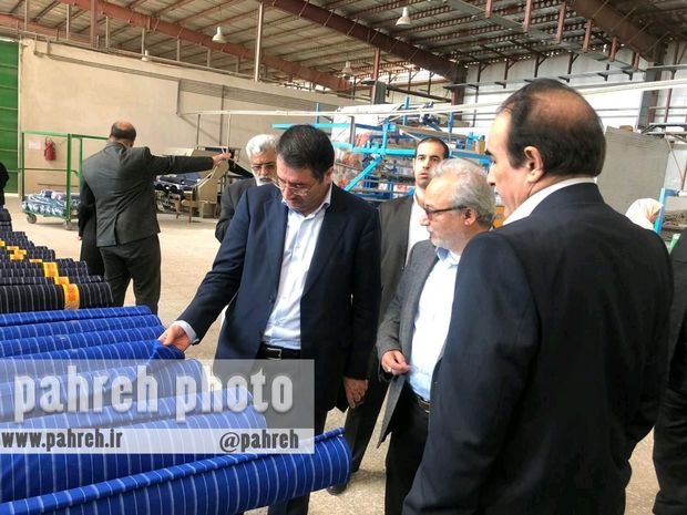 وزیر صنعت، معدن وتجارت از واحدهای تولیدی ایرانشهر بازدید کرد