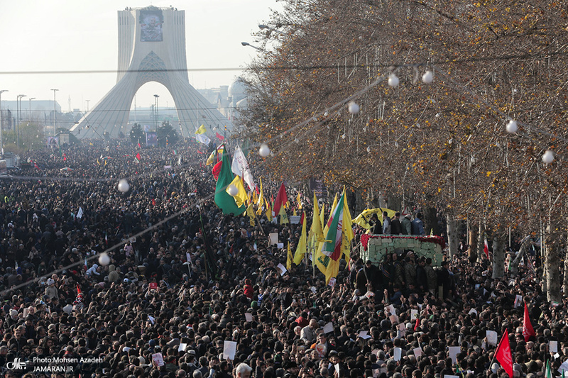 حضور میلیون ها تهرانی در تشییع پیکر مطهر سردار قاسم سلیمانی - 8