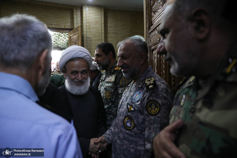 مراسم تکریم ۵۷ شهید گلگون کفن ارتش جمهوری اسلامی ایران