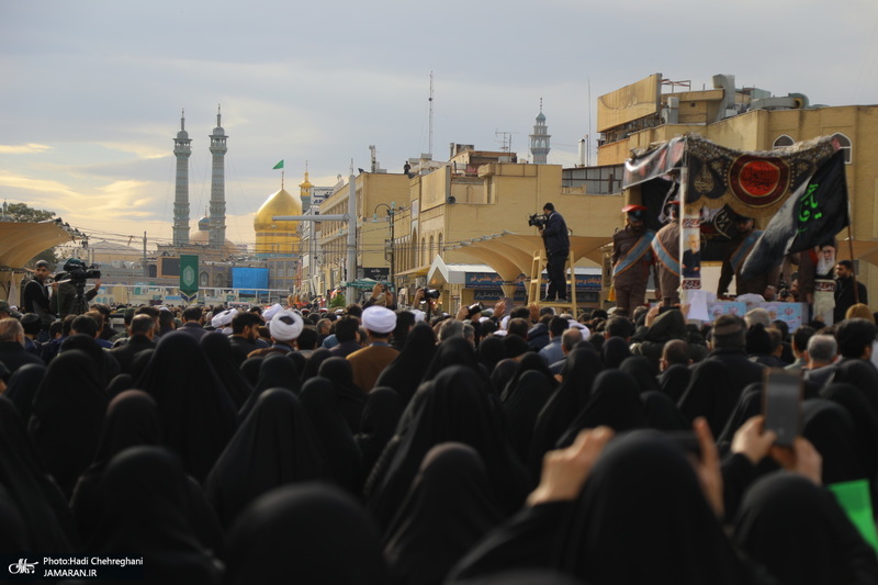 تشییع پیکر شهیدان «علی رازینی» و «محمد مقیسه» در قم