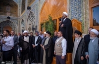 حضور هزاران نفر در مراسم تشییع پیکر همسر آیت الله العظمی سیستانی (2)