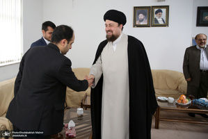 دیدار اعضای شورای مرکزی حزب موتلفه اسلامی با سید حسن خمینی