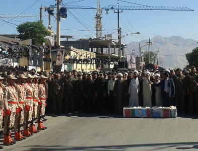 پیکر مطهر شهید مدافع حرم  در کرمانشاه تشییع شد