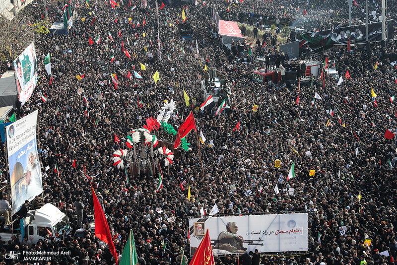 حضور میلیون ها تهرانی در تشییع پیکر مطهر سردار قاسم سلیمانی - 3