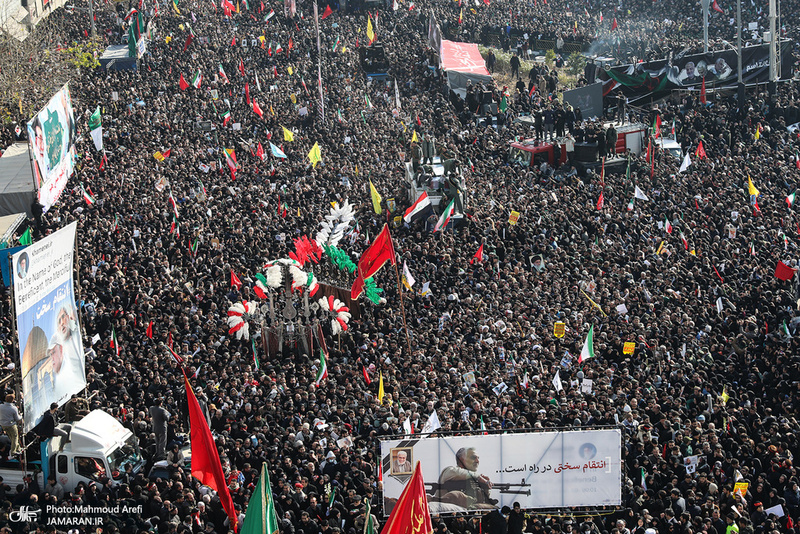 حضور میلیون ها تهرانی در تشییع پیکر مطهر سردار قاسم سلیمانی - 3