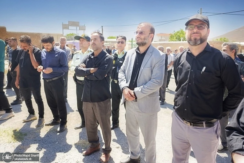 تشییع پیکر مطهر هشت شهید جنایات رژیم صهیونیستی در خمین