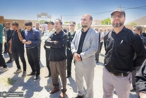 تشییع پیکر مطهر هشت شهید جنایات رژیم صهیونیستی در خمین