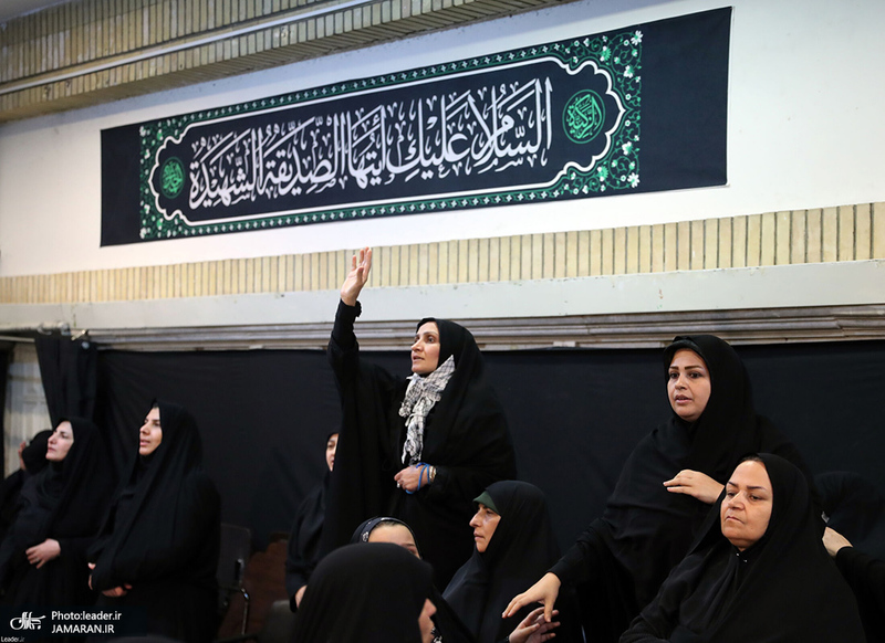 مراسم عزاداری شب شهادت حضرت فاطمه‌زهرا (س) در حسینیه امام خمینی