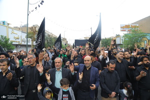 دسته عزاداری شهادت حضرت علی (ع) با حضور آیت‌الله العظمی وحید خراسانی