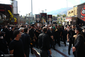 مراسم تشییع پیکر پیر غلام اهل بیت (س) حاج حسین عرب