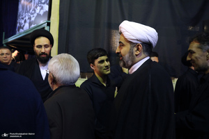 مراسم بزرگداشت همسر آیت الله موسوی بجنوردی (ره) در حسینیه شماره یک جماران-1