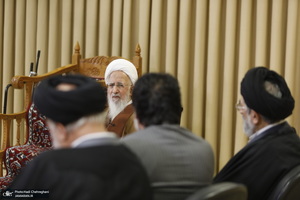 دیدار اعضای موسسه ریحانة النبی با آیت الله العظمی جوادی آملی