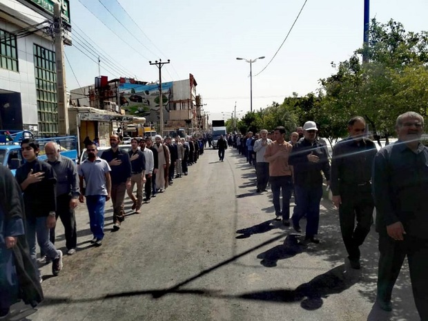 مراسم عزاداری شهادت امام جعفر صادق(ع) در ایذه برگزار شد