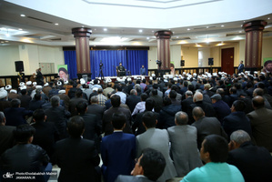 دیدار جمعی از مهاجرین افغانستانی در ایران با سید حسن خمینی