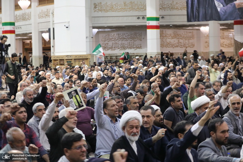 مراسم چهلم شهیدان لاریجانی در حرم مطهر حضرت معصومه (س)