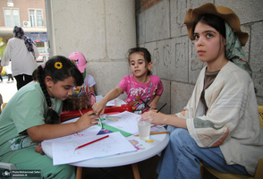 تجمع «از کربلای ایران تا کربلای غزه؛ یادمان شهدای کودک ایران و غزه» در بیمارستان امام خمینی