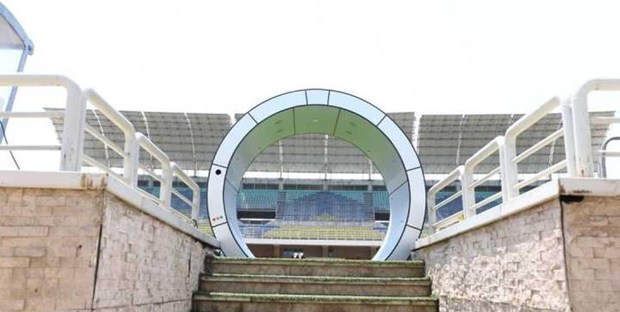 نصب دستگاه جدید ضدعفونی کننده در باشگاه پرسپولیس
