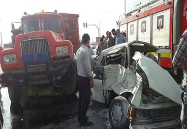 سانحه رانندگی در گناباد دو مجروح به همراه داشت