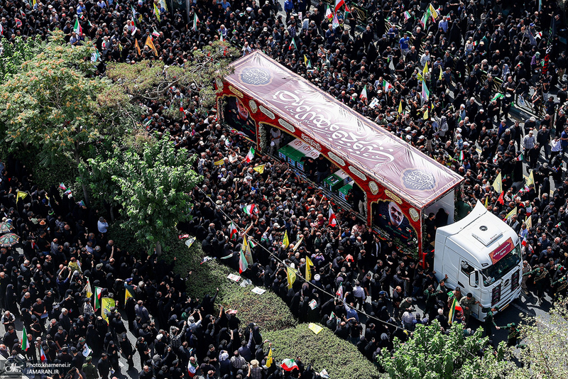 مراسم تشییع شهدای جنگ تحمیلی رژیم صهیونیستی در تهران-7