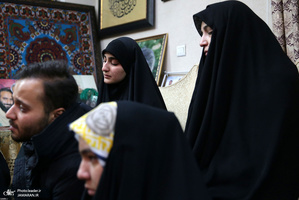 حضور رهبر معظم انقلاب اسلامی در منزل شهید حاج قاسم سلیمانی
