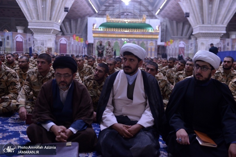مراسم زیارت عاشورا پرسنل پادگان مرکز آموزش دژبان شهید اسدی کهریزک در حرم امام خمینی(س)