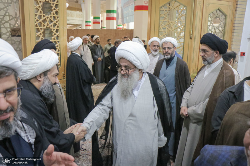 مراسم بزرگداشت آیت‌الله العظمی فیاض در حرم مطهر حضرت معصومه (س)