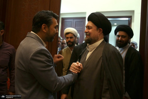 دیدار مسئولین هیت های مذهبی اتباع استان تهران با سید حسن خمینی