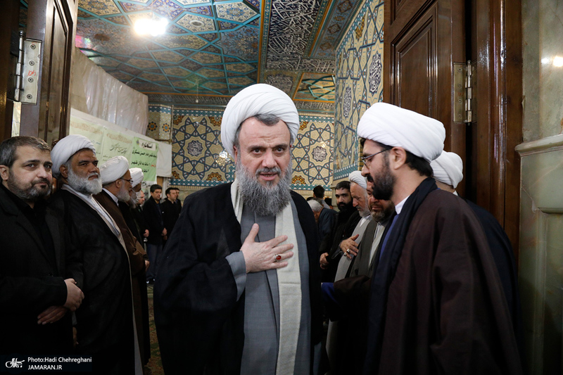 تشییع پیکر آیت الله نمازی در قم