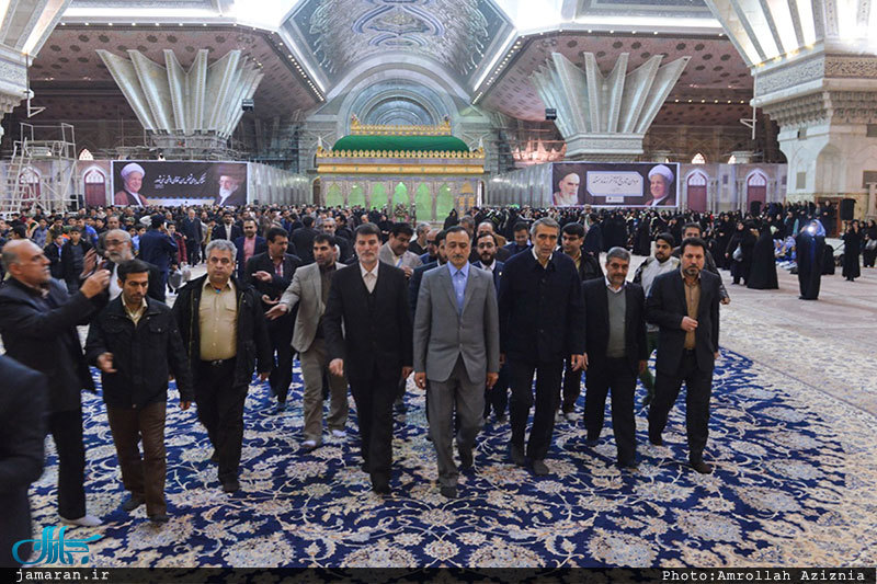 تجديد ميثاق وزير آموزش و پرورش، دانش آموزان و فرهنگيان با آرمان های حضرت امام(س)