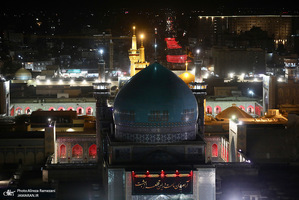 مراسم شب شهادت امام رضا (ع) در حرم مطهر رضوی