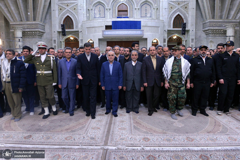 تجدید میثاق وزیر و کارکنان وزارت اقتصاد و امور دارایی با آرمان‌های امام(س)