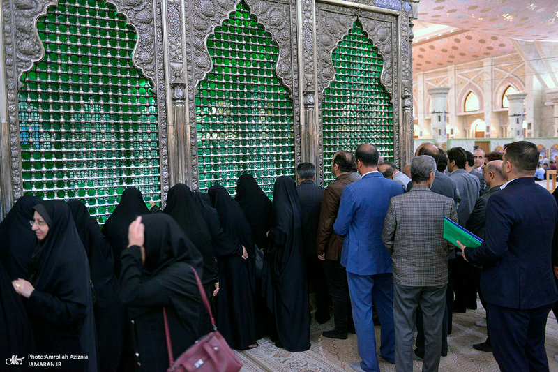 تجدید میثاق فرهنگیان منطقه 19اموزش و پرورش تهران با آرمان‌های حضرت امام (س)