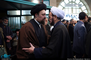 مراسم وداع با پیکر آیت الله هاشمی رفسنجانی(ره) در حسینیه جماران-10