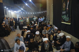 مراسم چهلمین روز تدفین رهبر شهید در دفتر آیت الله العظمی سیستانی در قم