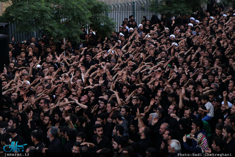دسته عزای شهادت امیرالمؤمنین علی(ع) با حضور آیت الله العظمی وحید خراسانی