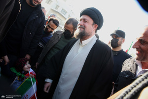 حضور سید حسن خمینی در اجتماع بزرگ مردم تهران