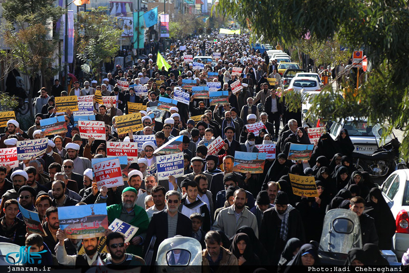 راهپیمایی ضد صهیونیستی پس از نماز جمعه‌ قم