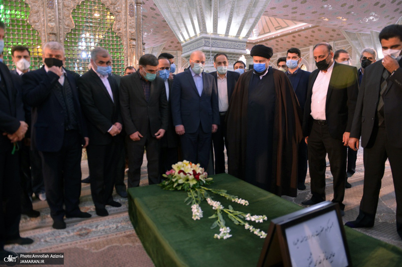 تجدید میثاق رئیس و نمایندگان مجلس شورای اسلامی با آرمان‌های امام خمینی(س)