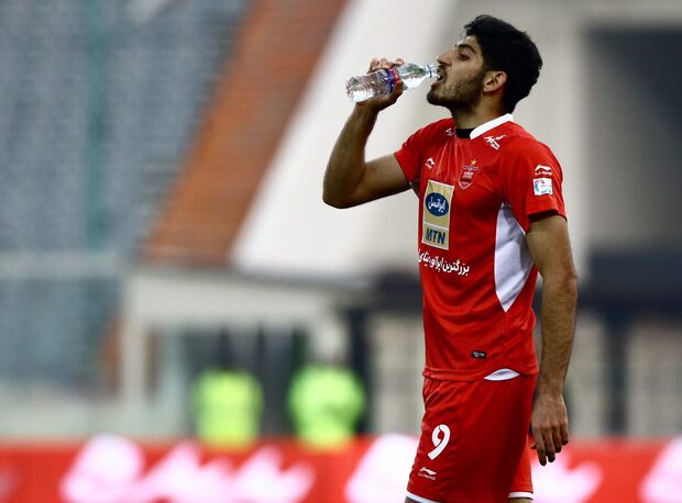 حضور مهدی ترابی در تمرین پرسپولیس