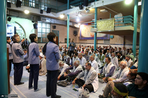 مراسم عزاداری کاروان پیاده زائران امام خمینی (س) استان گیلان در حسینیه جماران