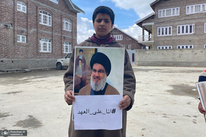 کارزار شیعیان کشمیر هند به مناسبت تشییع سید حسن نصرالله