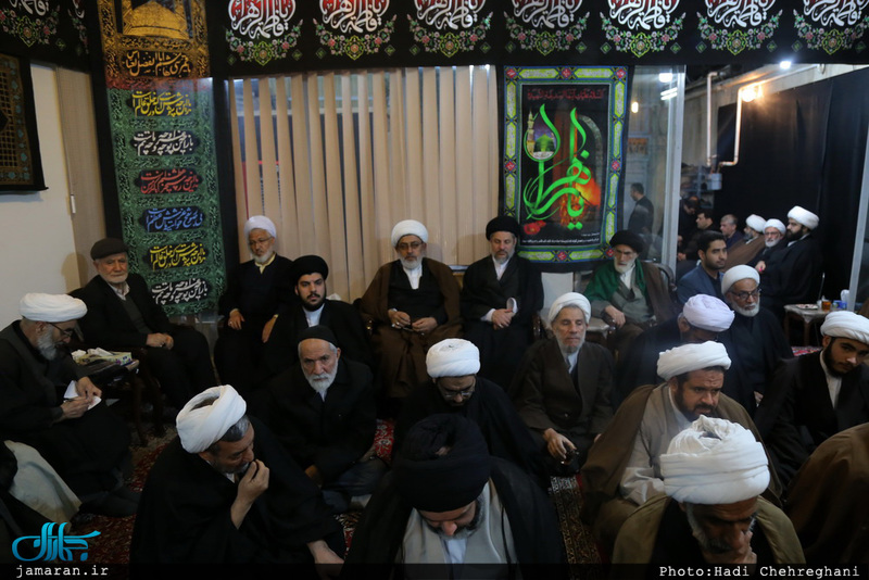 مراسم عزادارى شهادت حضرت فاطمه زهرا(س) در بيت آيت الله دوستى زنجانى