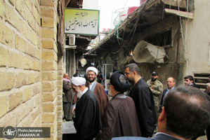 بازدید حجت الاسلام والمسلمین ناطق نوری از بیت امام خمینی(س) در نجف اشرف